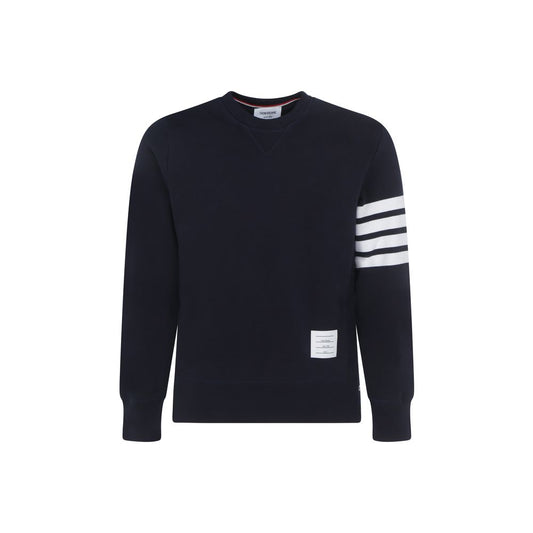 Thom Browne Blue Cotton Sweatshirt