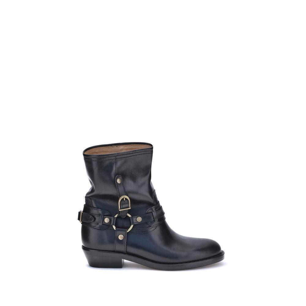 Isabel Marant Ildred Ankle Boots IS-BO0214FAC1A22S01BK-EU36/US6