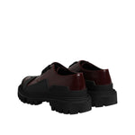 Dolce & Gabbana Red Leather Lace Up Trekking Dress Shoes