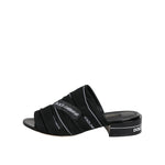 Dolce & Gabbana Black Slides Slip On Sandals Shoes LA12725-35
