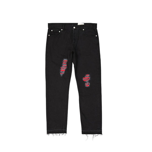 Alexander McQueen Black Cotton Jeans Denim