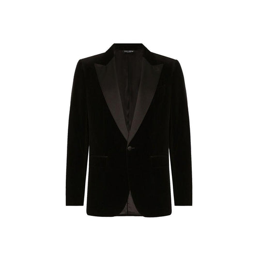Dolce & Gabbana Tuxedo Velvet Jacket DO-8827811528916-IT52 | XL