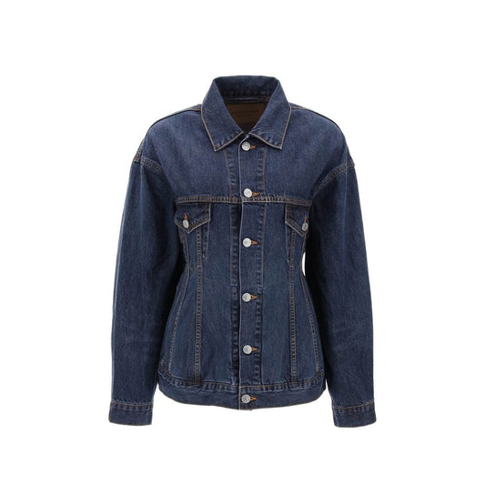 Balenciaga Blue Cotton Denim Jacket