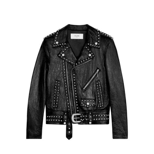 Celine Studded Leather Jacket CE-8735317688532-IT54 | XL
