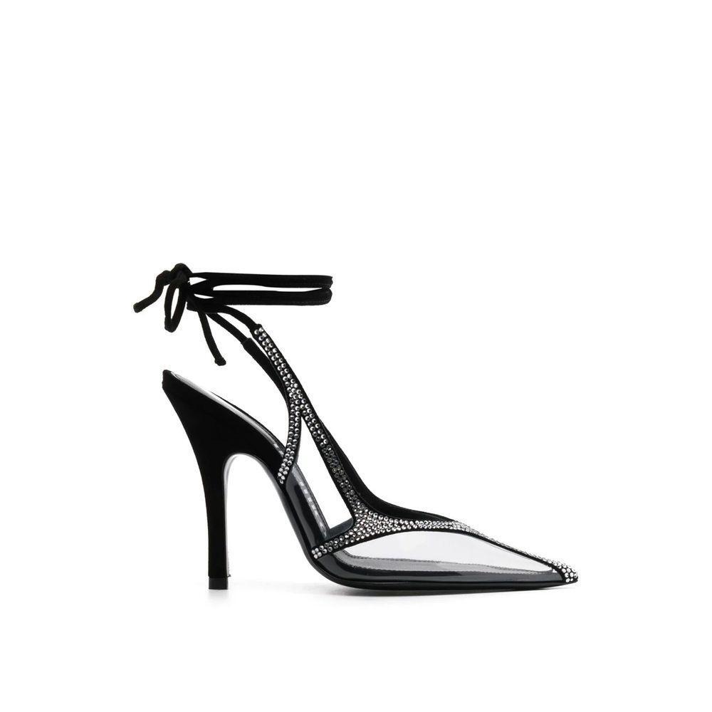 The Attico Venus Chrome Slingback Pumps TH-8850332614868-EU39/US9