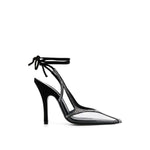 The Attico Venus Chrome Slingback Pumps TH-8850332614868-EU39/US9