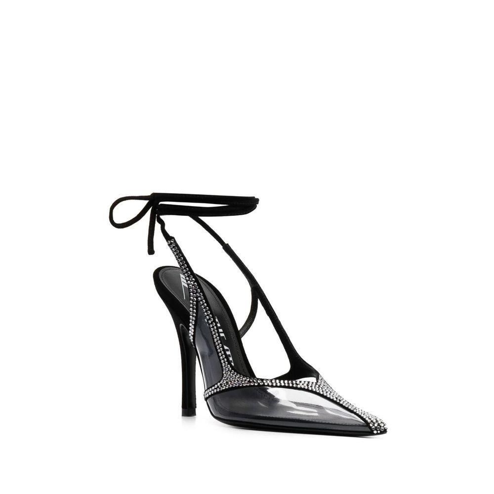 The Attico Venus Chrome Slingback Pumps TH-8850332614868-EU39/US9