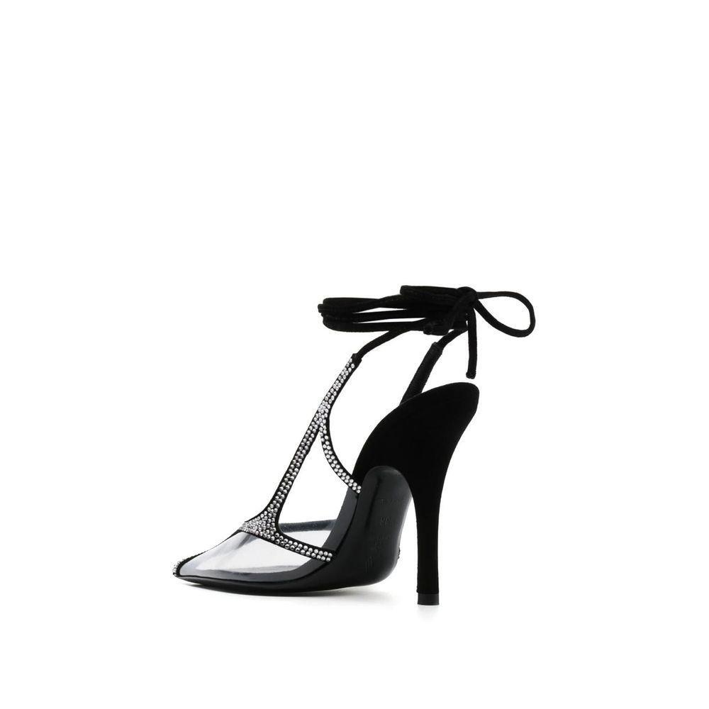 The Attico Venus Chrome Slingback Pumps TH-8850332614868-EU39/US9