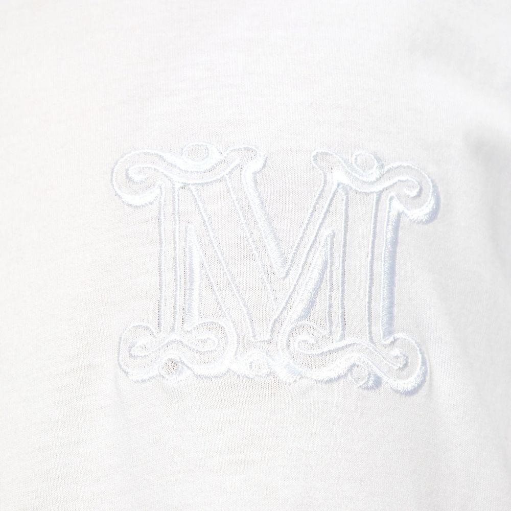 Max Mara Mango Logo Embroidered Cotton T-Shirt