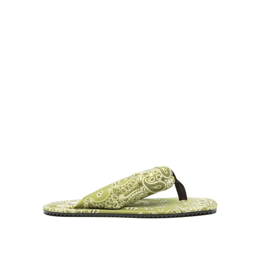The Attico Green Elastane Slides