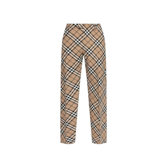 Burberry Wool Blend Check Pants BU-8815560884436-IT46 | S
