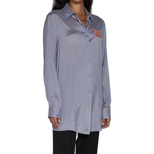 Etro Striped Silk Shirt ET-8735469076692-38