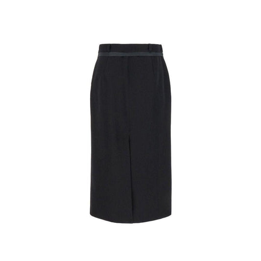 Fendi Virgin Wool Grain De Poud Skirt FE-8735475531988-42