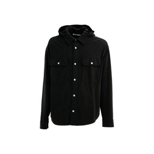 Palm Angels Classic Logo Hooded Overshirt PA-8811433427156-42