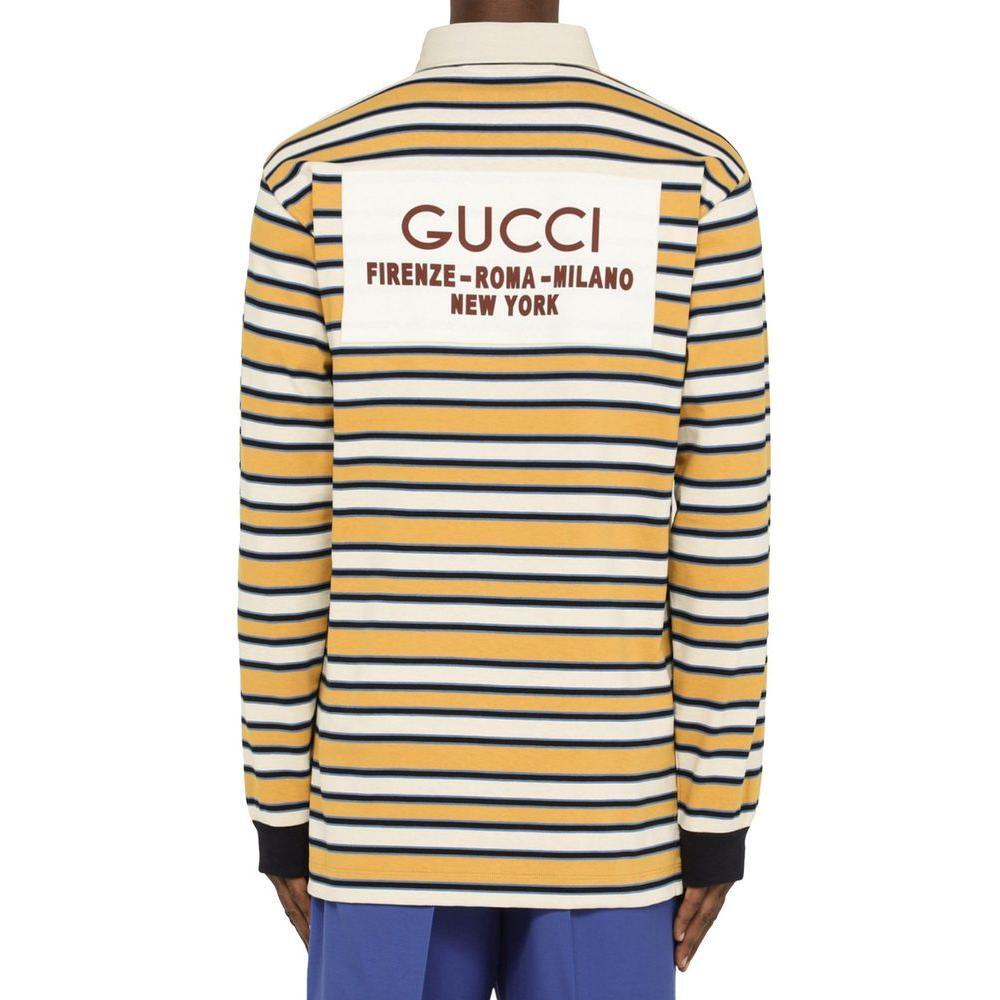 Gucci Striped Polo Shirt GU-8735495323860-S