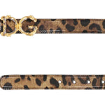 Dolce & Gabbana Leather Logo Belt DO-8735415861460-80 CM / 32 INCHES