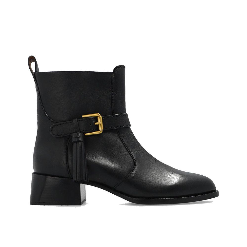 See By Chloé Lory Leather Ankle Boots SE-8736577880276-EU36/US6