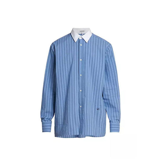 Loewe Striped Cotton Shirt LO-8735510266068-42