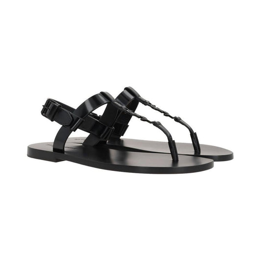 Saint Laurent Cassandre 05 Flat Sandals SA-8735555682516-EU42/US9