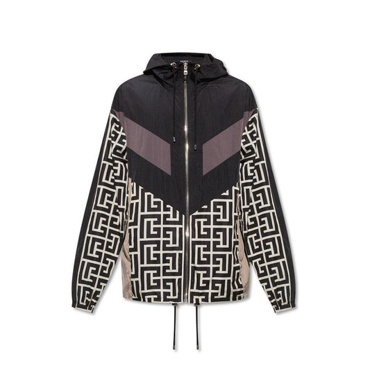 Balmain Nylon Monogram Jacket BA-8736272908500-48 | M