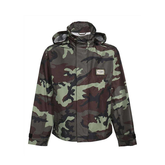 Dolce & Gabbana Camouflage Jacket DO-8736340902100-IT46 | S