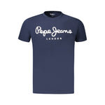 Pepe Jeans Blue Cotton Men T-Shirt PE-39207-XL