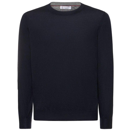 Brunello Cucinelli Blue Cashmere Men Sweater BR-15785-IT50 | L