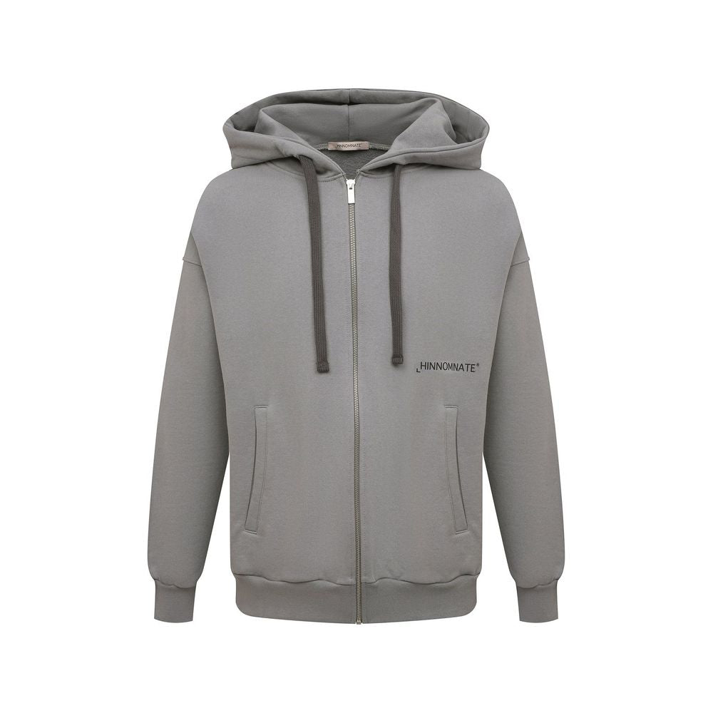 Hinnominate Gray Cotton Men's Hooded Sweatshirt HI-8626-XL