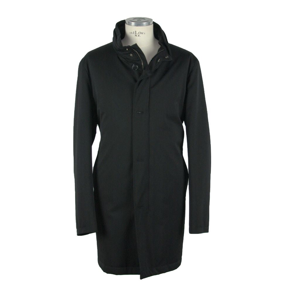 Made in Italy Black Wool Jacket LO-2012-IT56 | 3XL