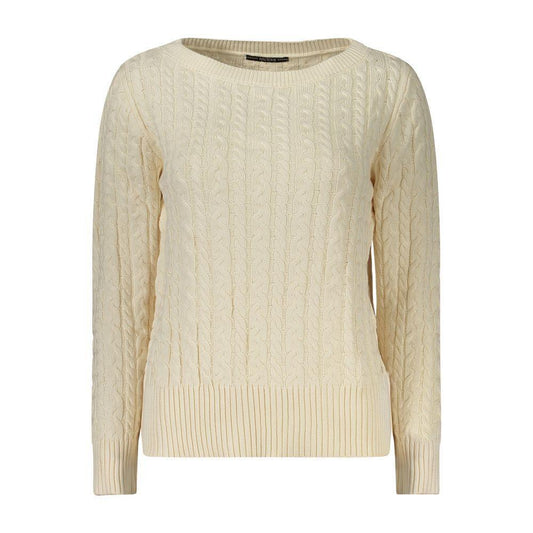 Guess Jeans White Cotton Sweater GU-38627-XS