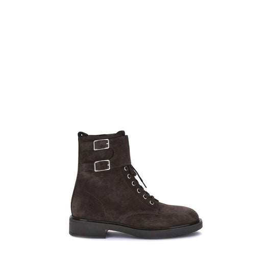 Gianvito Rossi Laced Ankle Boots GI-G7326320GOMSUEMOKA-EU36/US6