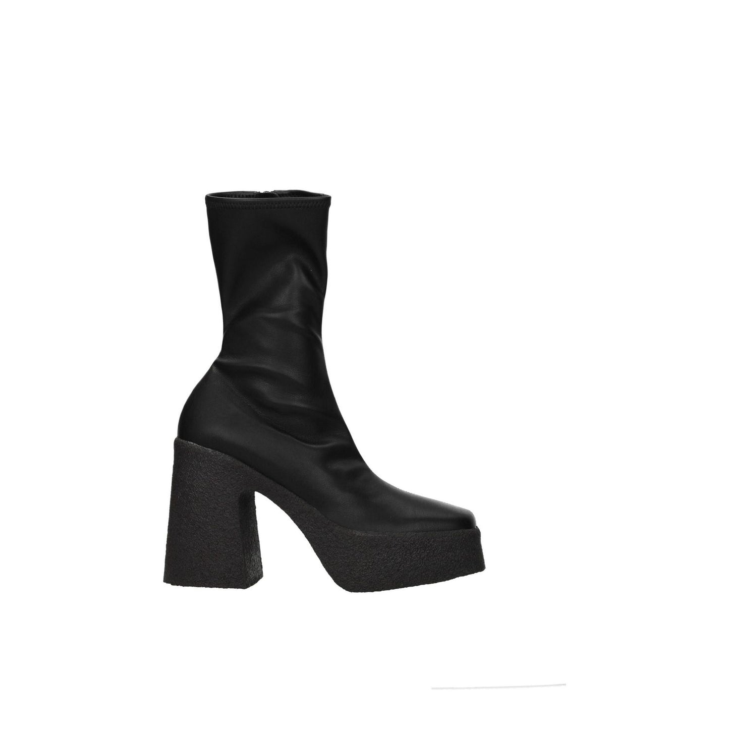 Stella McCartney Black Leather Ankle Boots