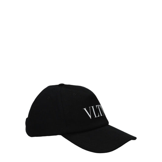 Valentino Garavani Black Cotton Caps (Baseball Hat) VA-8547166191881-59 CM|L