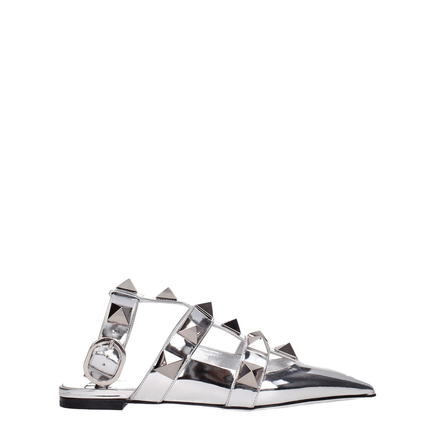Valentino Garavani Gray Leather Sandals