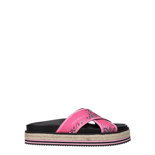 Kenzo Pink Fabric Slippers