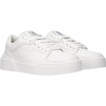 Dolce & Gabbana White Leather Low Tops DO-8547215540489-EU35/US5