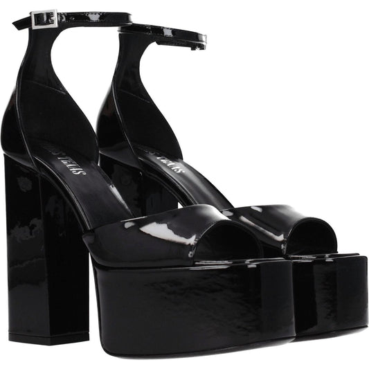 Paris Texas Black Leather Platforms PA-8547224486153-EU40/US10