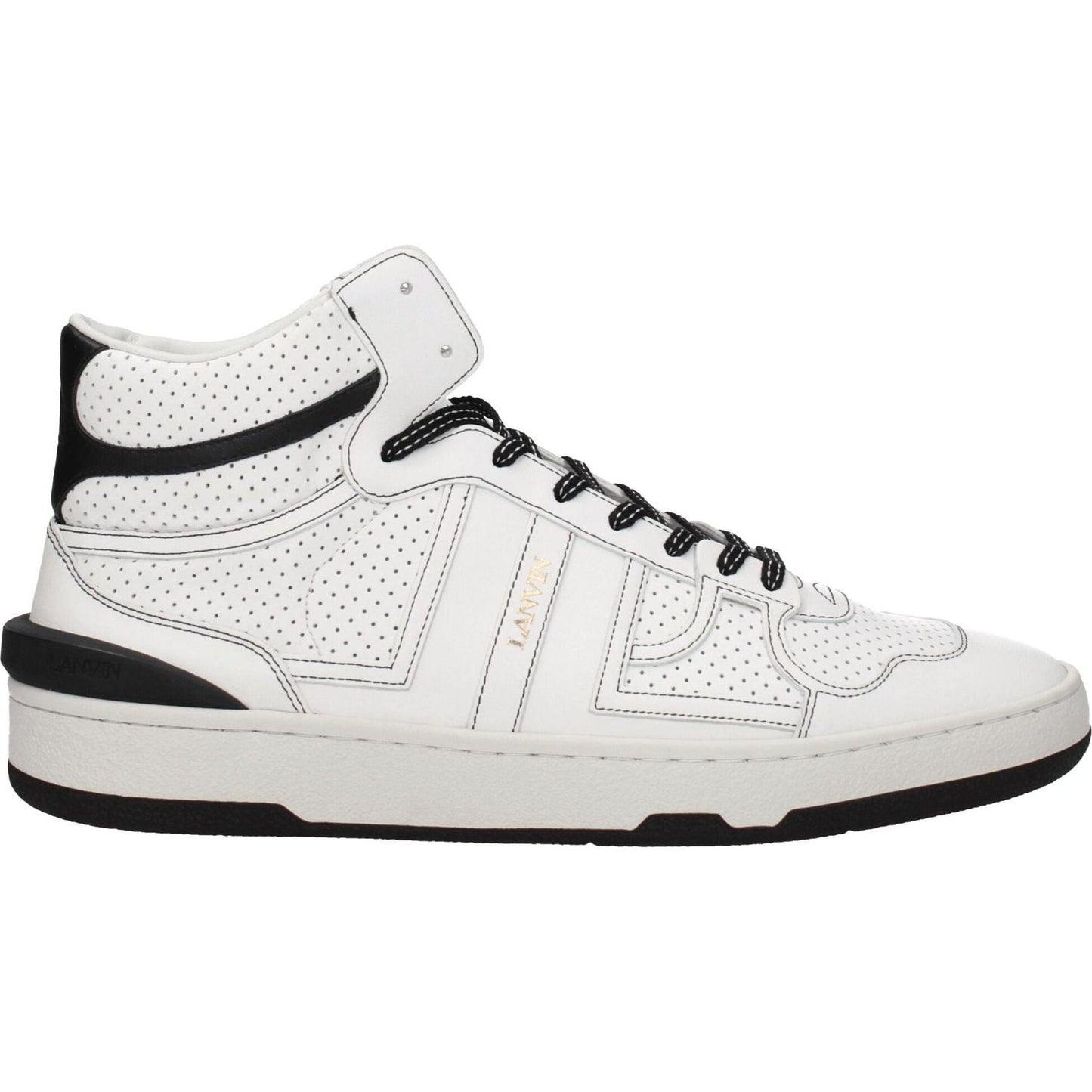 Lanvin White Leather High Tops LA-8547247063305-EU40/US7