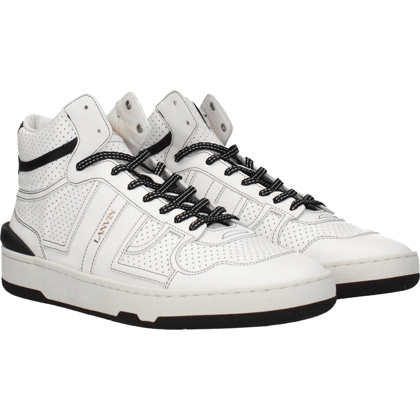 Lanvin White Leather High Tops LA-8547247063305-EU40/US7