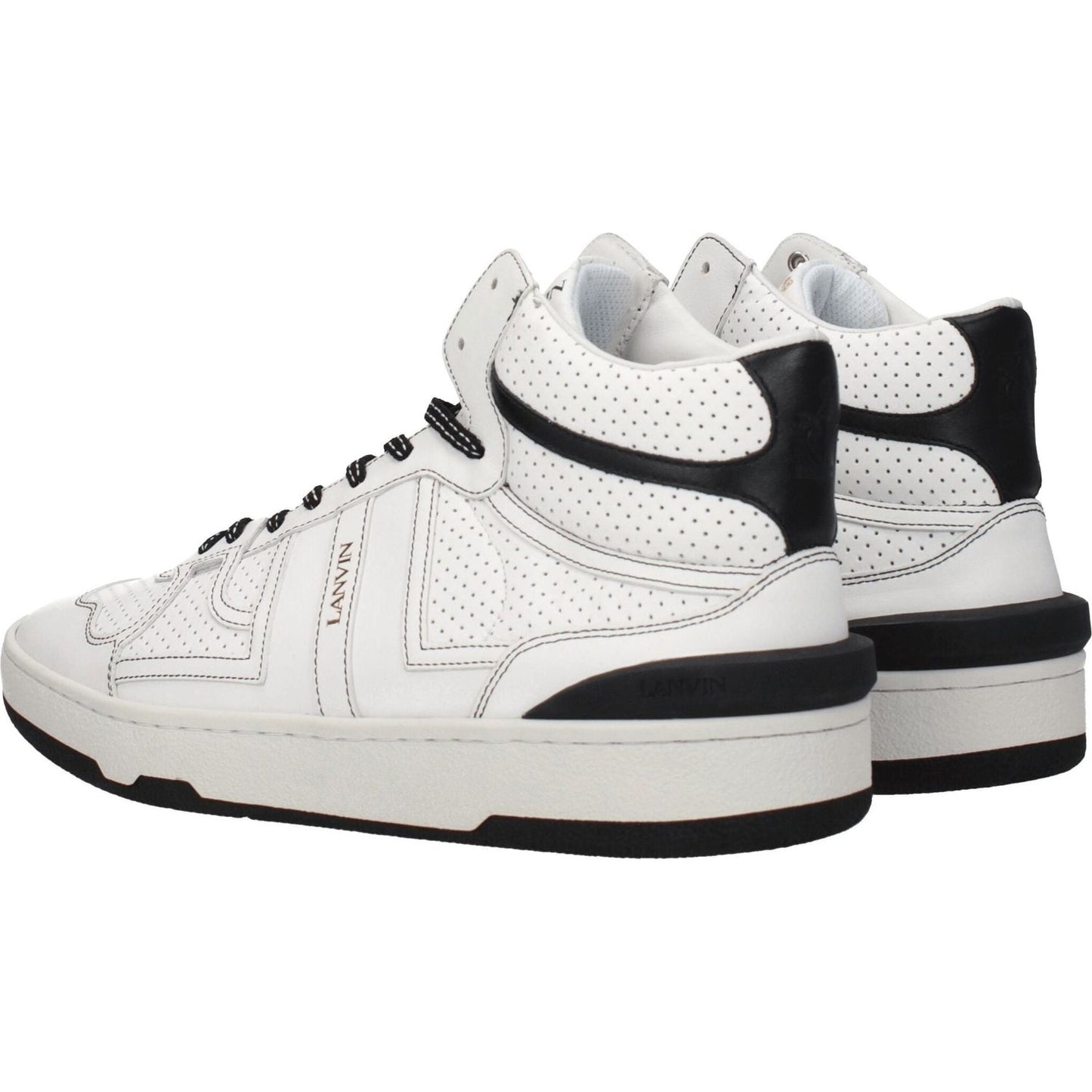 Lanvin White Leather High Tops LA-8547247063305-EU40/US7