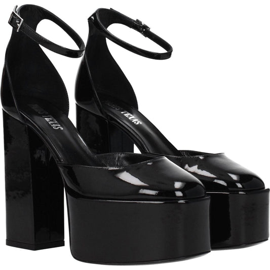 Paris Texas Black Leather Platforms PA-8547250307337-EU36.5/US6.5