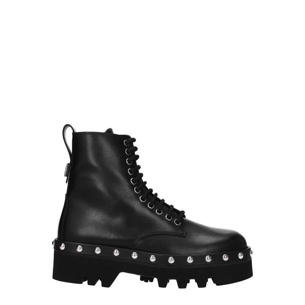 Furla Black Leather Ankle Boots FU-8547253453065-EU36/US6