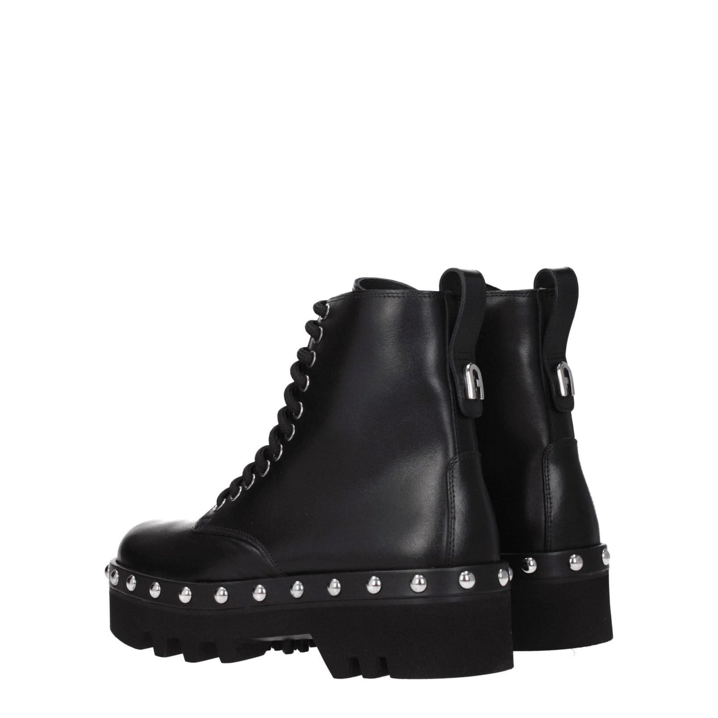 Furla Black Leather Ankle Boots FU-8547253453065-EU36/US6
