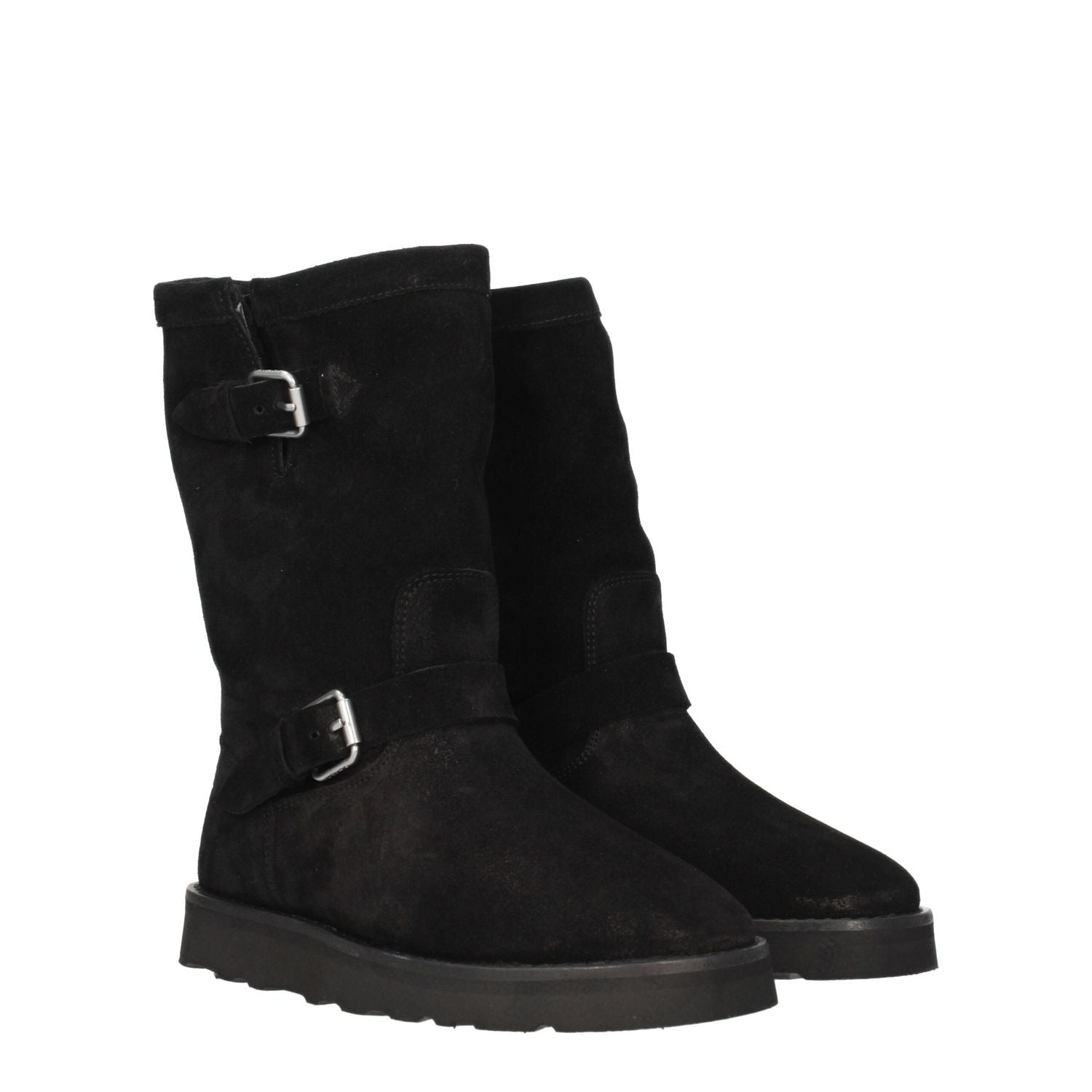 Kenzo Black Leather Ankle Boots