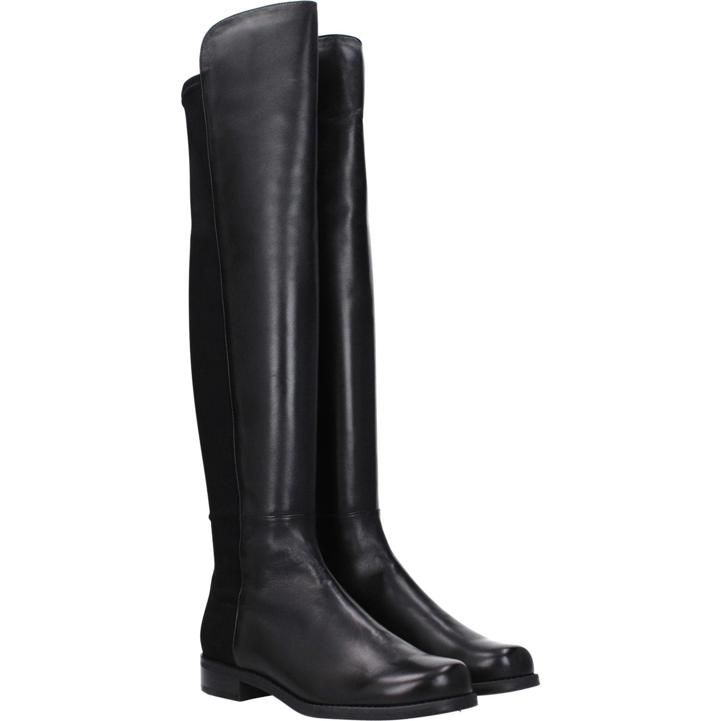 Stuart Weitzman Black Leather Over The Knee ST-8547266953481-EU35/US5