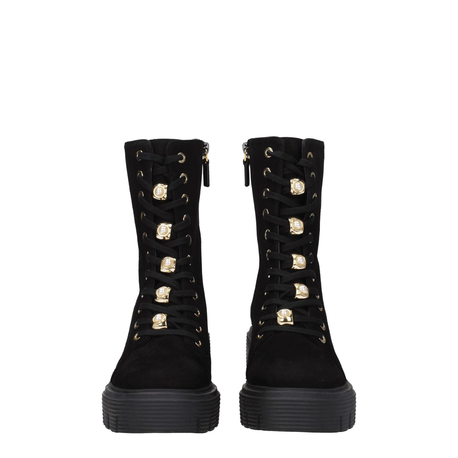 Stuart Weitzman Black Leather Ankle Boots