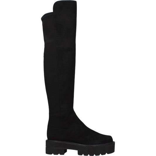 Stuart Weitzman Black Leather Over The Knee ST-8547267019017-EU35.5/US5.5