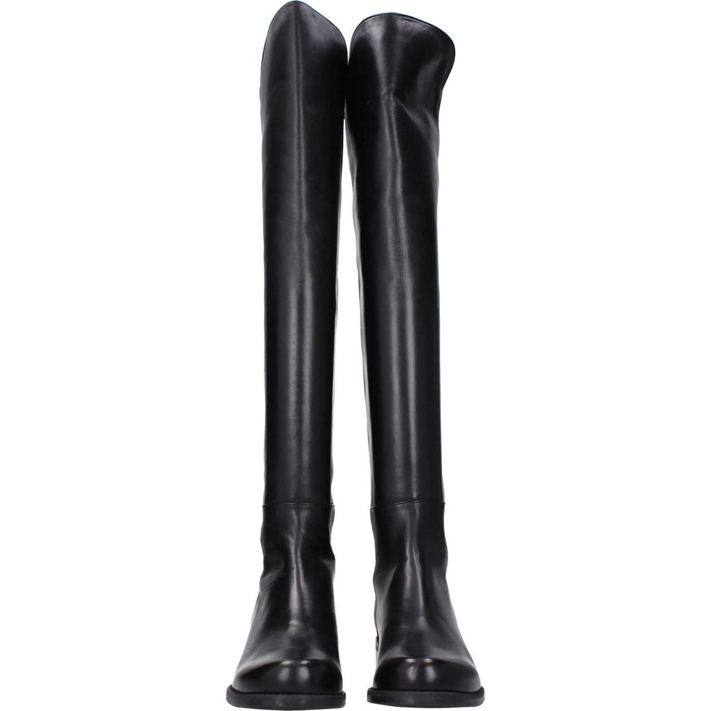 Stuart Weitzman Black Leather Over The Knee ST-8547266953481-EU35/US5