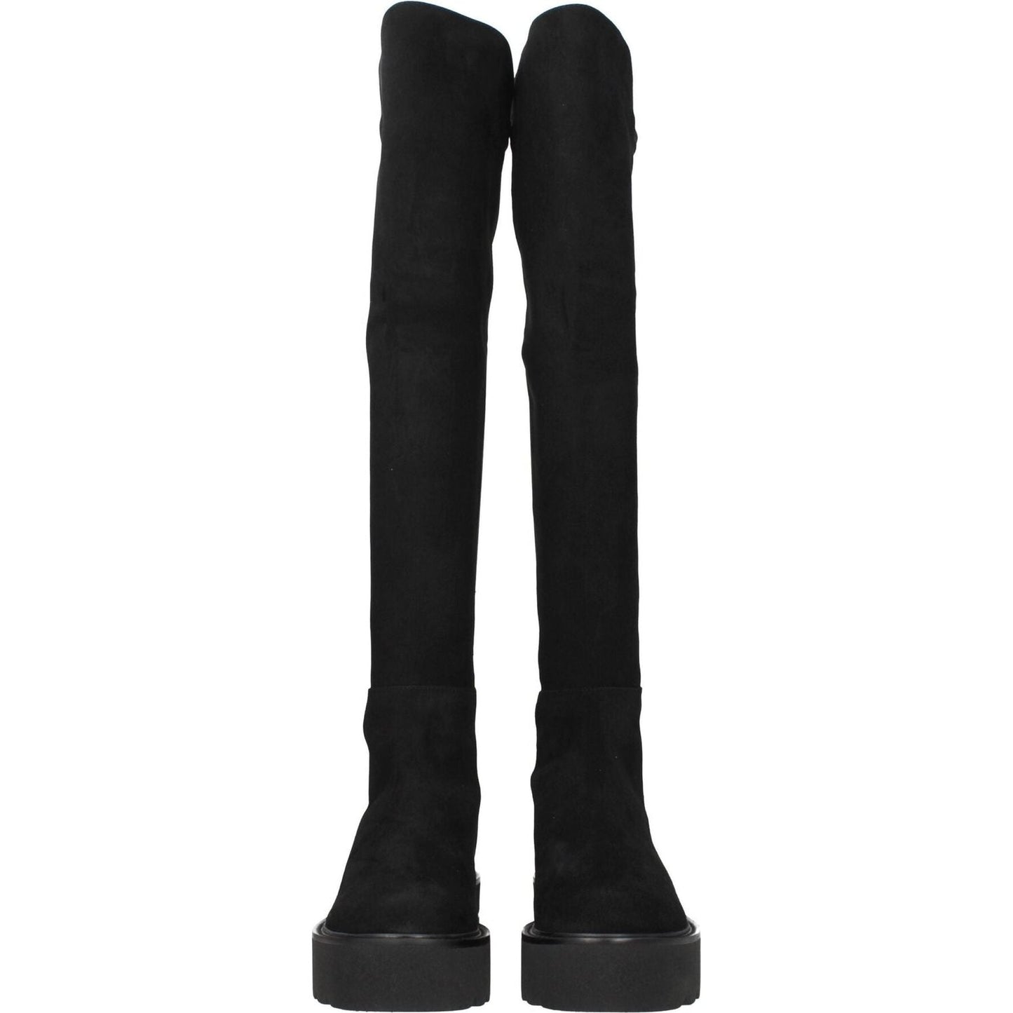 Stuart Weitzman Black Leather Over The Knee ST-8547267019017-EU35.5/US5.5