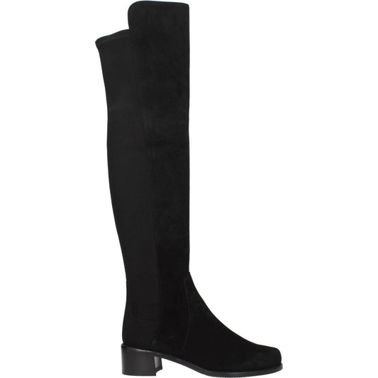 Stuart Weitzman Black Leather Over The Knee ST-8547267117321-EU35/US5